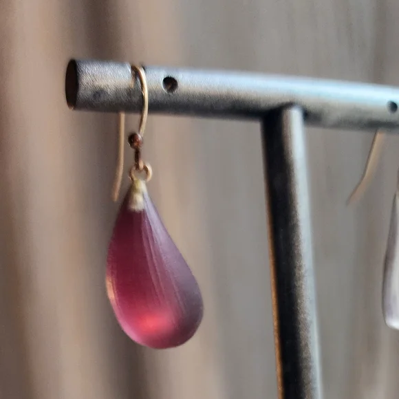 Alexis Bittar Pink Teardrop Earrings - Picture 5 of 5